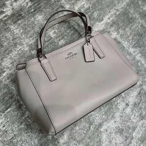 NEW Coach Grey/Lavender Satchel with Shoulder Strap 🔥